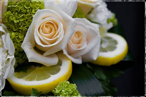 bouquet con limoni
