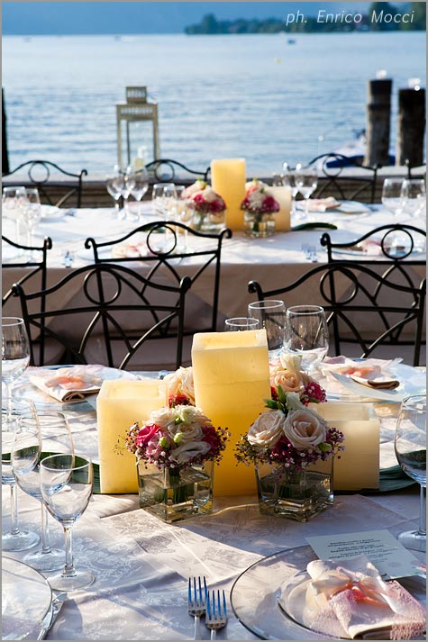 centrotavola matrimonio ristorante Orta Beach Club centrotavola matrimonio ristorante Orta Beach Club