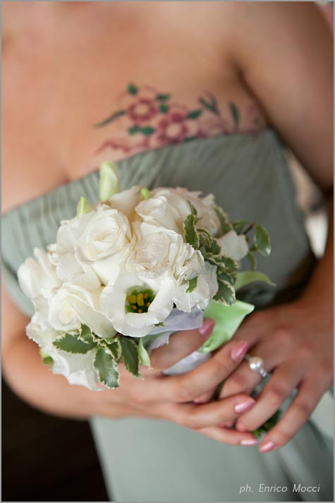 bouquet per damigella della sposa