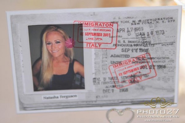 segnaposto originale per tavoli matrimonio Hotel Giardinetto