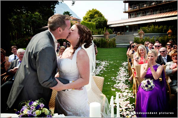 cerimonia matrimonio all'aperto Hotel Dino Lago Maggiore