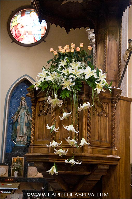 fiorista matrimonio chiesa Carciano di Stresa