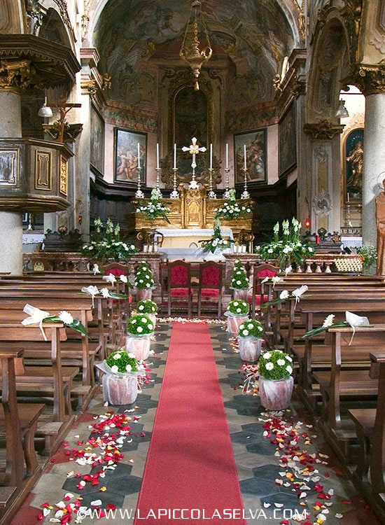 fiorista matrimonio chiesa Maria Assunta di Orta