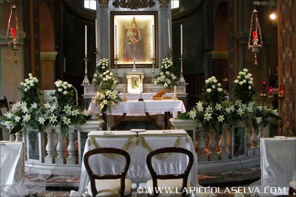 fiorista Ornavasso matrimonio chiesa Santuario Madonna del Boden